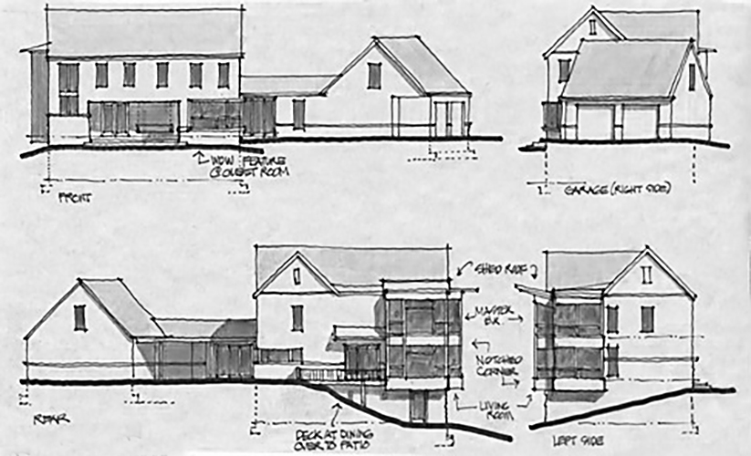 Sketch of 2Sons farmhouse project