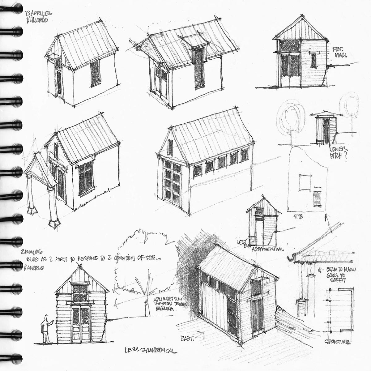 Sketch prepared for artist studio project