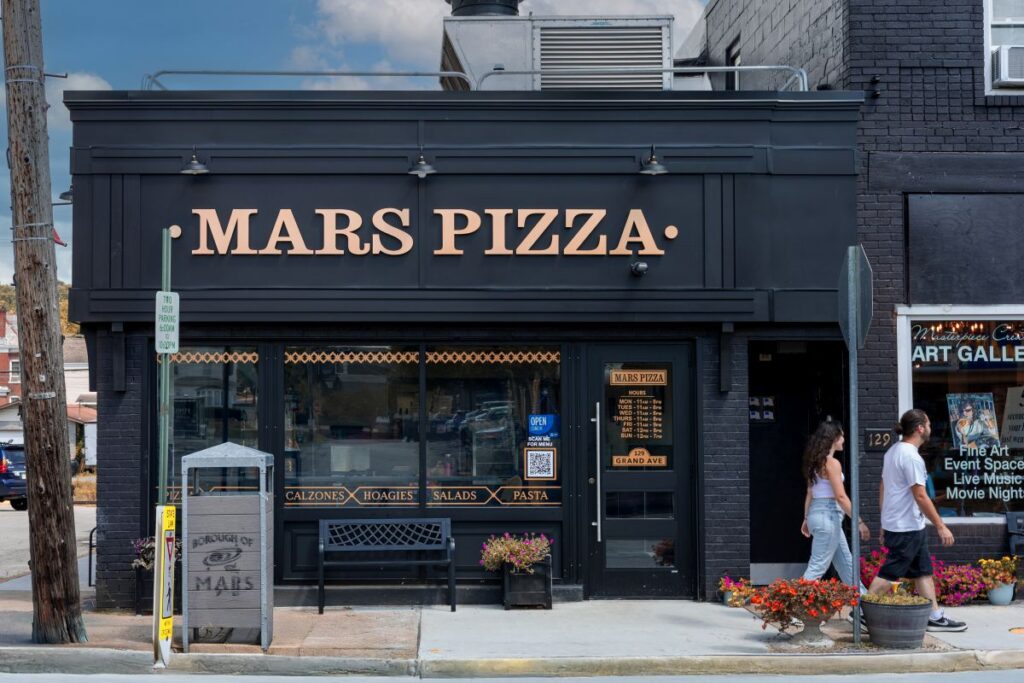 Exterior of renovated storefront