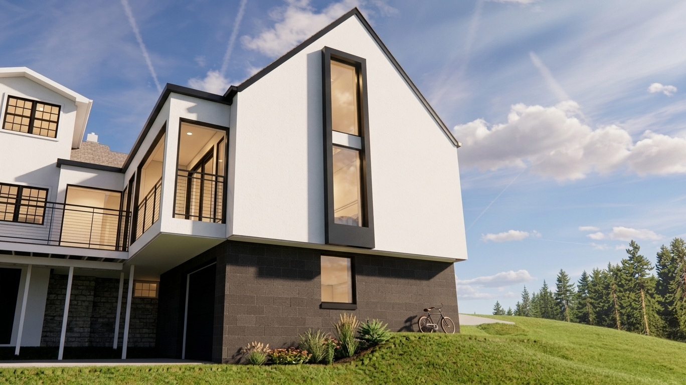 Schematic 3D perspective of addition